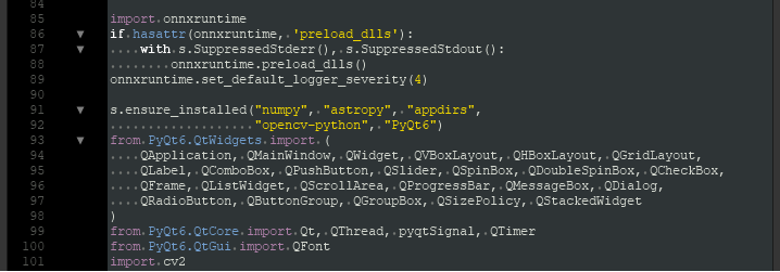 code folding marker and highlight