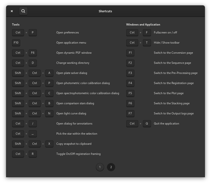 Shortcuts Page 2