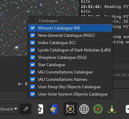 Catalogue management in the popup window