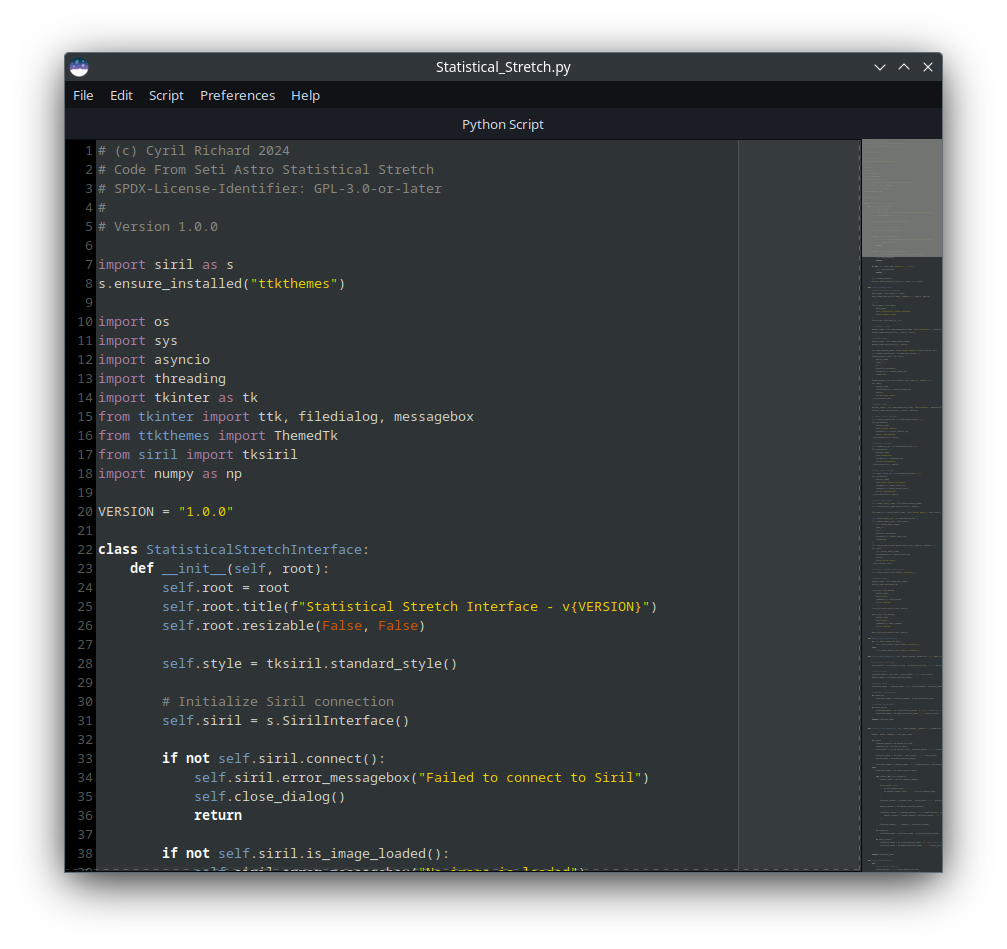 script editor