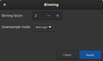 Bin dialogbox