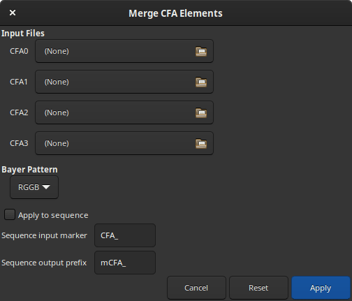 Merge Elements dialog
